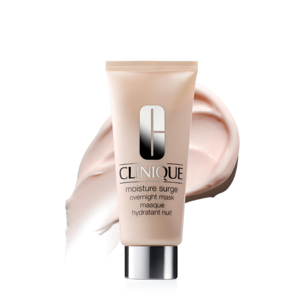Clinique jar front view showing Moisture Surge label and clean design benefit hydration