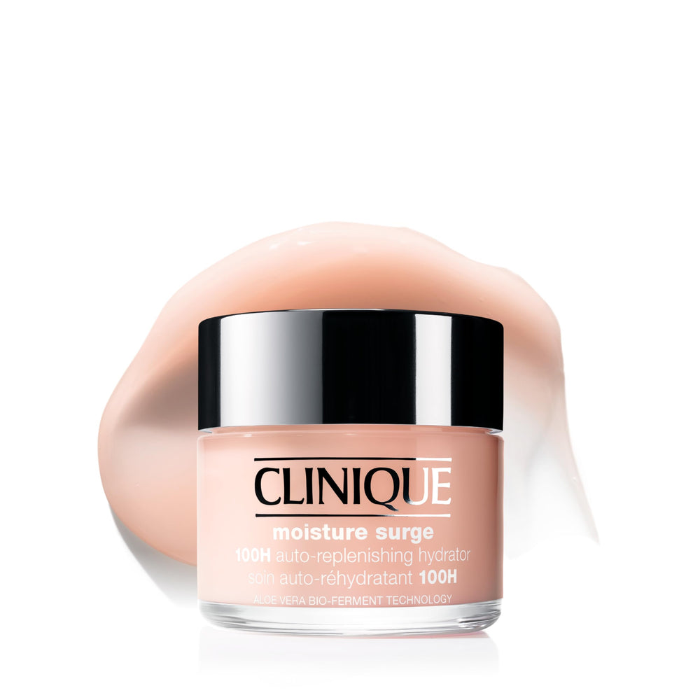 Clinique jar front view showing clean packaging and hydration benefits
