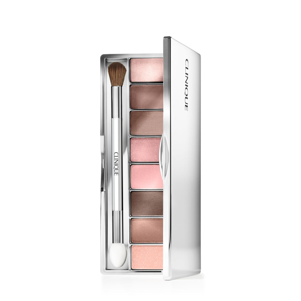 Clinique Pink Honey front compact showing palette packaging and convenience