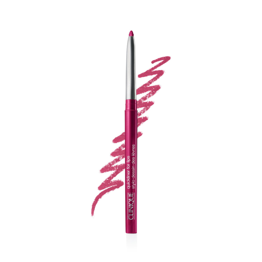 Clinique Quickliner front view showing sleek pencil and Crushed Berry shade for definition