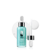 Clinique front packaging showing bottle and label, clear acne-targeted treatment
