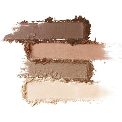 Clinique open quad with mirror showing four complementary shades for versatile looks