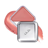 CLIO compact front packaging showing rosy blow shade and travel-friendly design