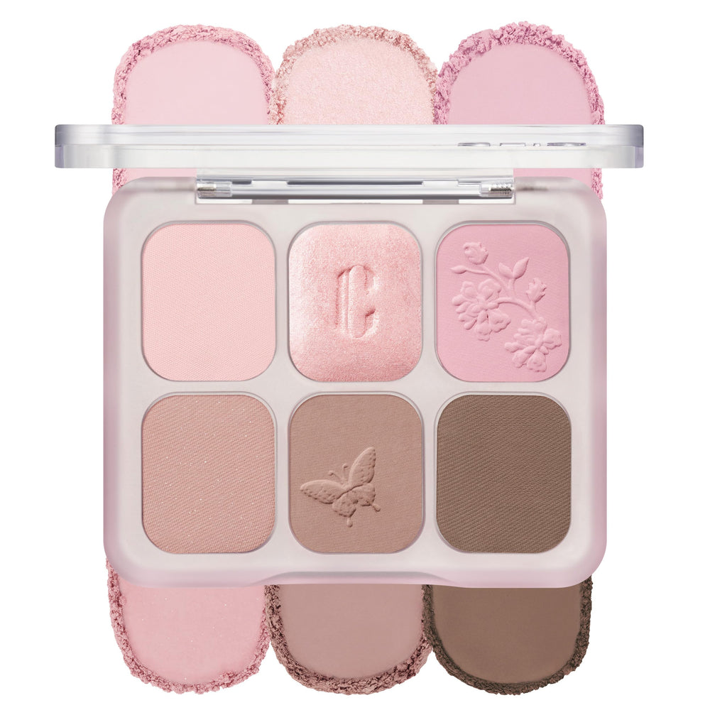 CLIO PROFESSIONAL palette front view showing compact soft-pink design and portability