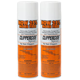 CLIPPERCIDE front view of 2-pack cans showing branding and label benefits