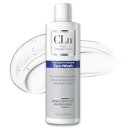 CLn SportWash front bottle view showing clean athletic packaging and benefit