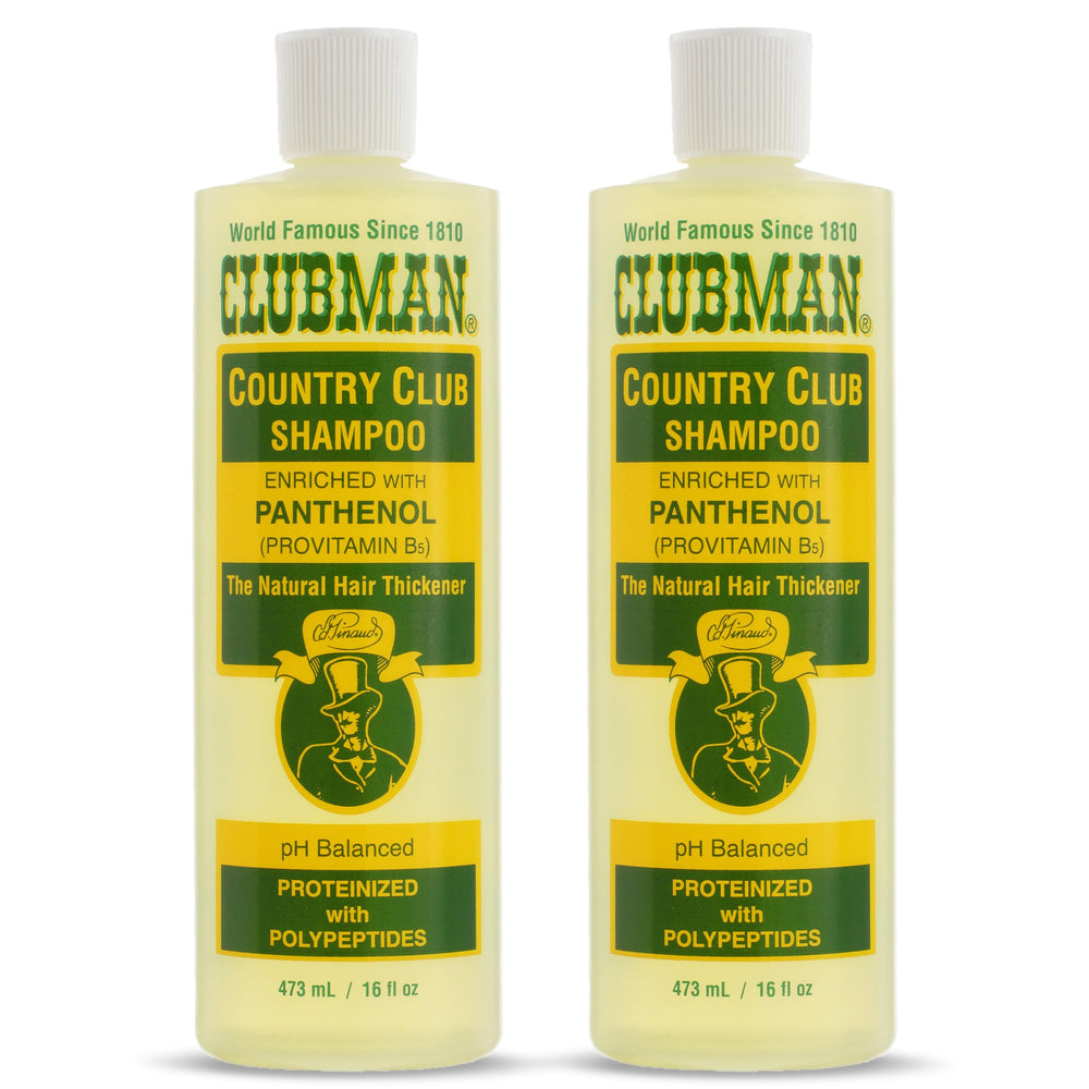 Clubman bottle front packaging showing brand and clean design benefit