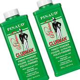 Clubman Pinaud front packaging showing clean scent and two-pack convenience