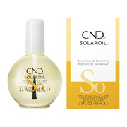 CND SolarOil front bottle showing product and packaging for easy identification