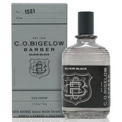 C. O. Bigelow front bottle view highlighting sleek glass and elegant design benefit display