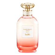 Coach bottle front view showing elegant design and travel-ready size benefit