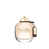 Coach front bottle view showing elegant glass and branded cap for instant style