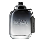 Coach front bottle view showing design and easy-grip, presents refined everyday scent