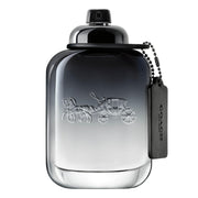 Coach front bottle view showing design and easy-grip, presents refined everyday scent