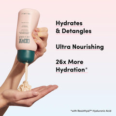 Coco & Eve conditioner pouring texture for smooth detangling