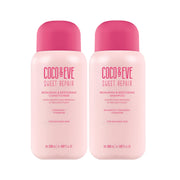 Coco & Eve front packaging showing full shampoo and conditioner set benefits