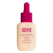 Coco & Eve front packaging showing the Medium bronzing drops and bottle benefit glow