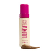Coco & Eve bottle front view showing sleek packaging and deep-tan promise