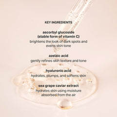 Cocokind serum texture on fingertip demonstrating lightweight absorption benefit