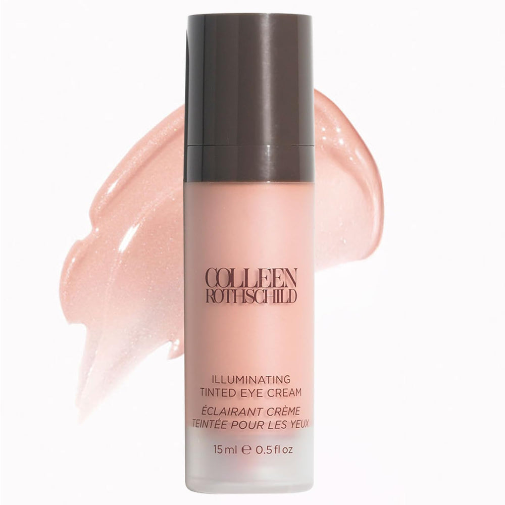 Colleen Rothschild jar front view showing tinted eye cream and instant brightening