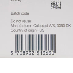 Coloplast Brava being applied into an ostomy pouch demonstrating discreet use benefit