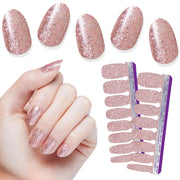 Color Street Social Butterfly front packaging showing rose gold glitter strips and product benefits