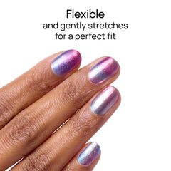Color Street strips next to a ruler demonstrating size options