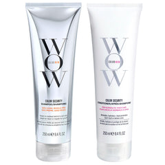 COLOR WOW front packaging showcasing the shampoo and conditioner for color protection