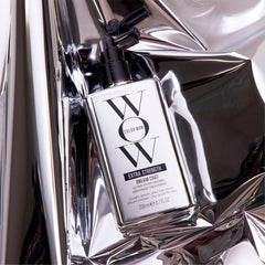 COLOR WOW in use while blow-drying to show frizz control and sleek finish