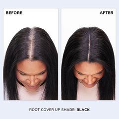 COLOR WOW brush applying powder to roots for precise, no-mess coverage