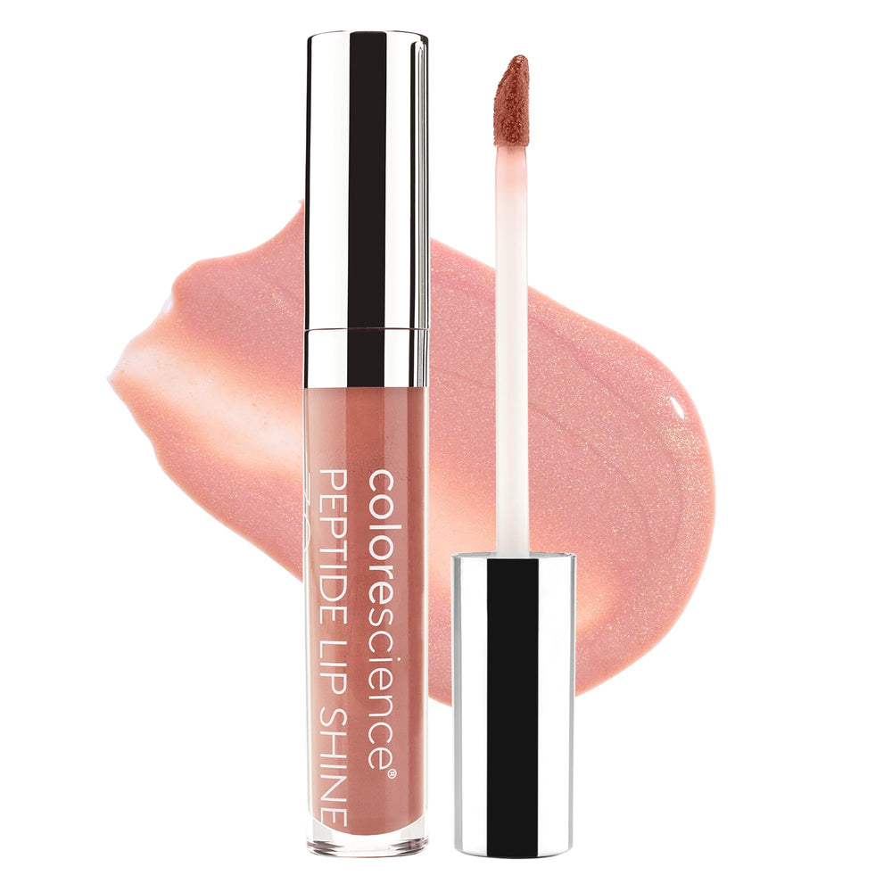 Colorescience front packaging showing glossy Champagne shade and SPF benefits
