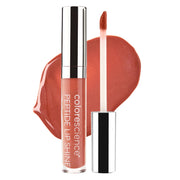 Colorescience tube front view showing Savanna shade and glossy finish benefit