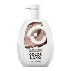 COLORLOMO front bottle showing ash beige label and clear color protection benefits