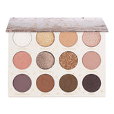 ColourPop 11:11 palette front view showing 12 warm nude shades and compact layout for travel