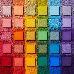 ColourPop Fade Into Hue pan close-up displaying pigments for true-to-color application