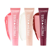 ColourPop front packaging showing three lip balms and glossy finish benefit