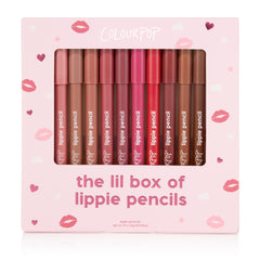 ColourPop front packaging showing all ten pencils and box, showcasing variety