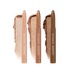 ColourPop kit front packaging showing three shimmering gold Shadow Stix and benefits