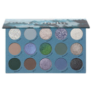ColourPop Twilight palette front packaging showing 15 shades and compact design benefit