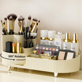COMFYROOM rotating organizer front view showing tidy cosmetics and streamlined storage