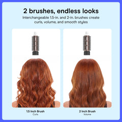 Conair 1.5-inch thermal brush close-up providing smoother, voluminous waves