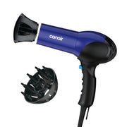 Conair 1875W front view showing compact body and air vent, easy drying benefit