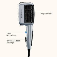 Conair three attachments laid out for versatile styling and quick changes
