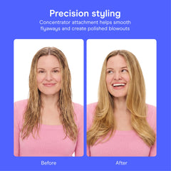 Conair ceramic grill detail highlighting even heat for reduced frizz
