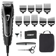 Conair clipper front view showing kit and professional trimming capability