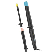 Conair front view of wand showing controls and bars for easy styling