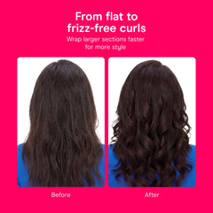 Conair curling iron in hand to show scale and lightweight design for easy use