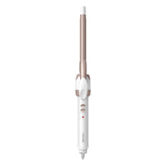 Conair front view showing white and rose gold curling iron benefits precise styling
