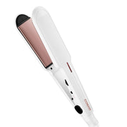 Conair flat iron front view showing sleek body and ergonomic grip for easy styling