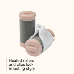 Conair INFINITIPRO heated clip detail, secure hold while hair sets